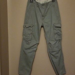 Gray cargo pants
